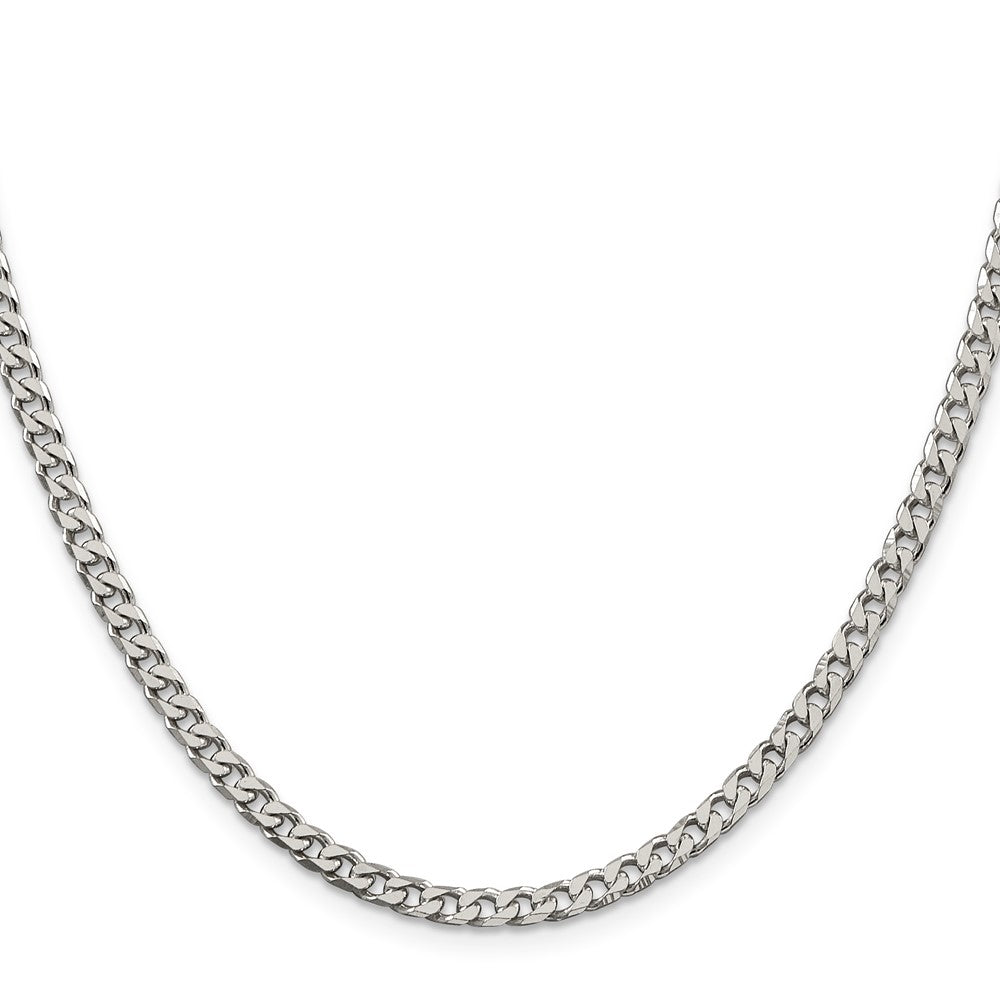 Sterlingsilber Poliert 3.5mm Panzer Halskette