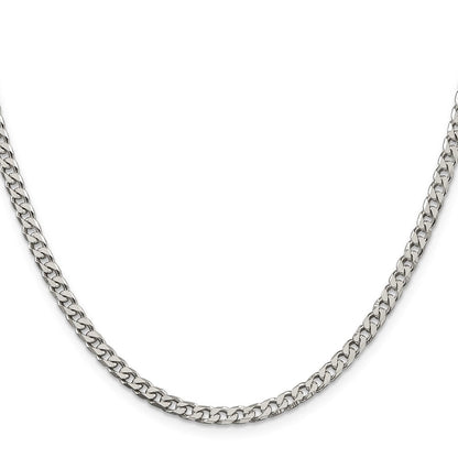 Sterlingsilber Poliert 3.5mm Panzer Halskette