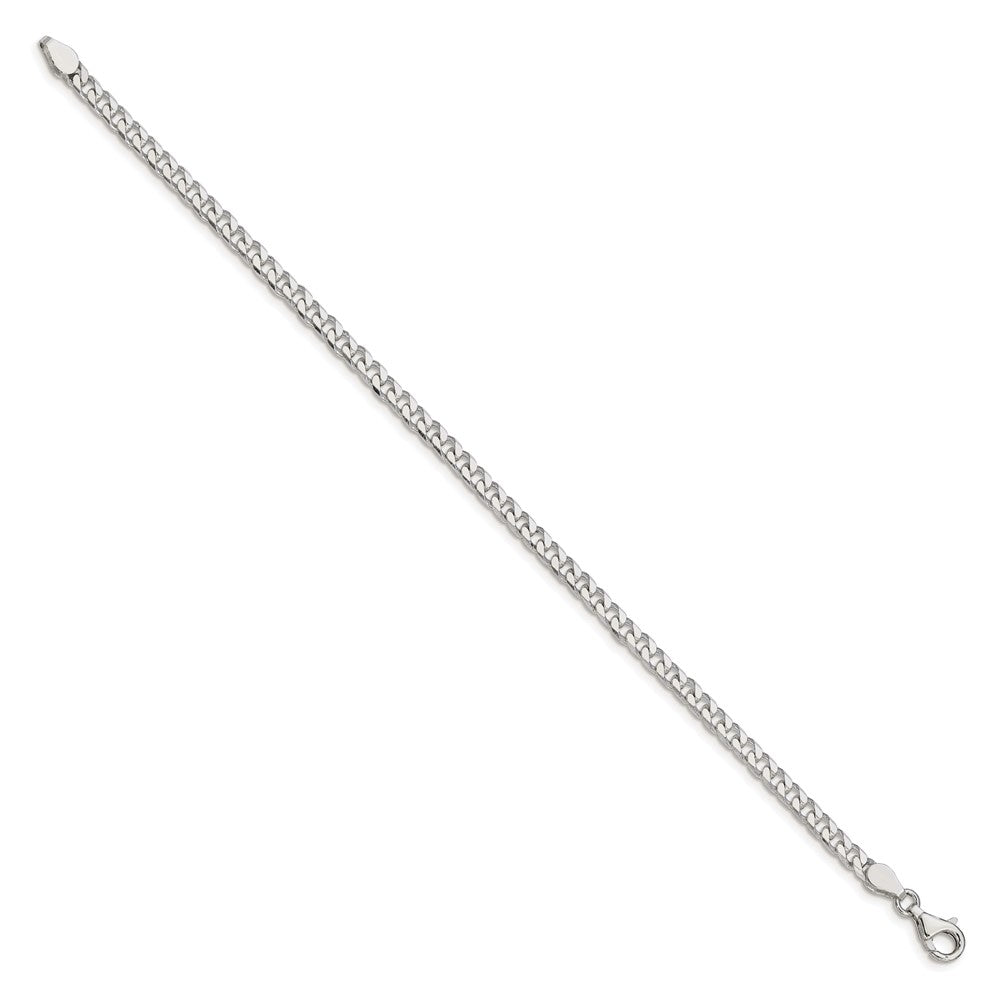 Sterlingsilber Poliert 3.5mm Panzer Gliederarmband