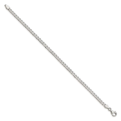 Sterlingsilber Poliert 3.5mm Panzer Gliederarmband