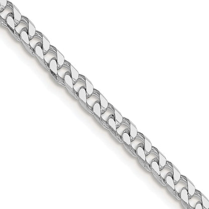 Sterlingsilber Rhodiniert Poliert 3.5mm Panzer Kette
