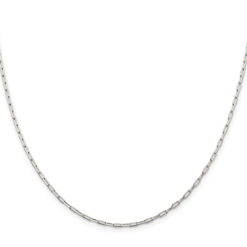 Sterlingsilber 2mm Länglich Offen Glieder Halskette