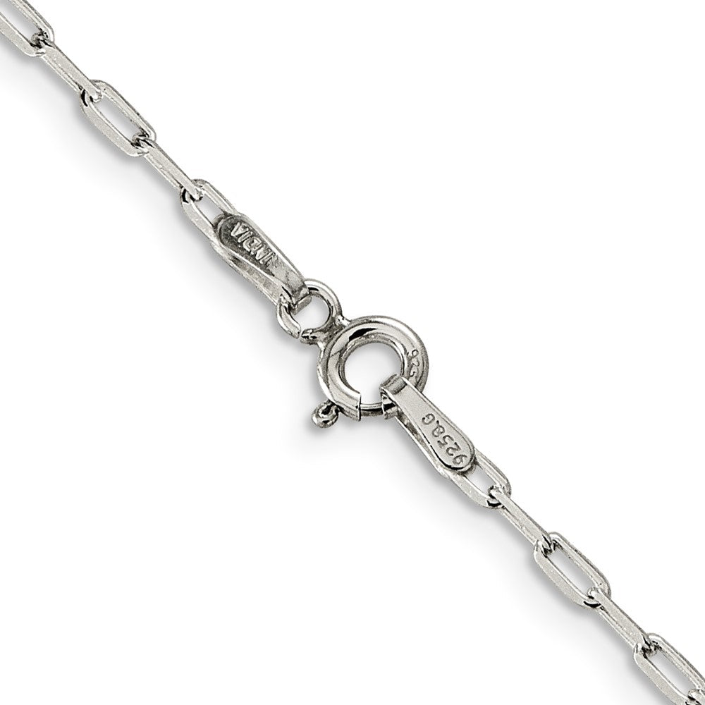 Sterlingsilber 2mm Länglich Offen Glieder Halskette