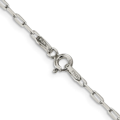 Sterlingsilber 2mm Länglich Offen Glieder Halskette