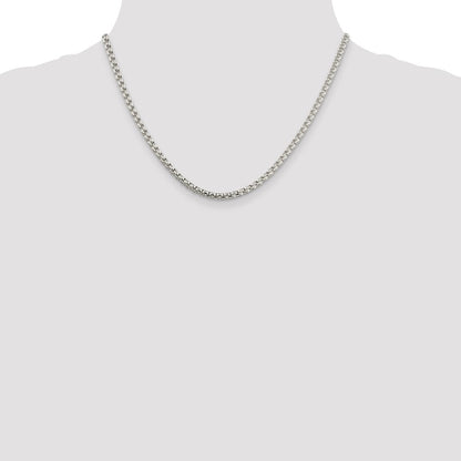 Sterlingsilber 3.6mm Rund Venezianer Halskette