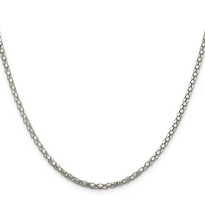Sterlingsilber 2.5mm Popcorn Halskette