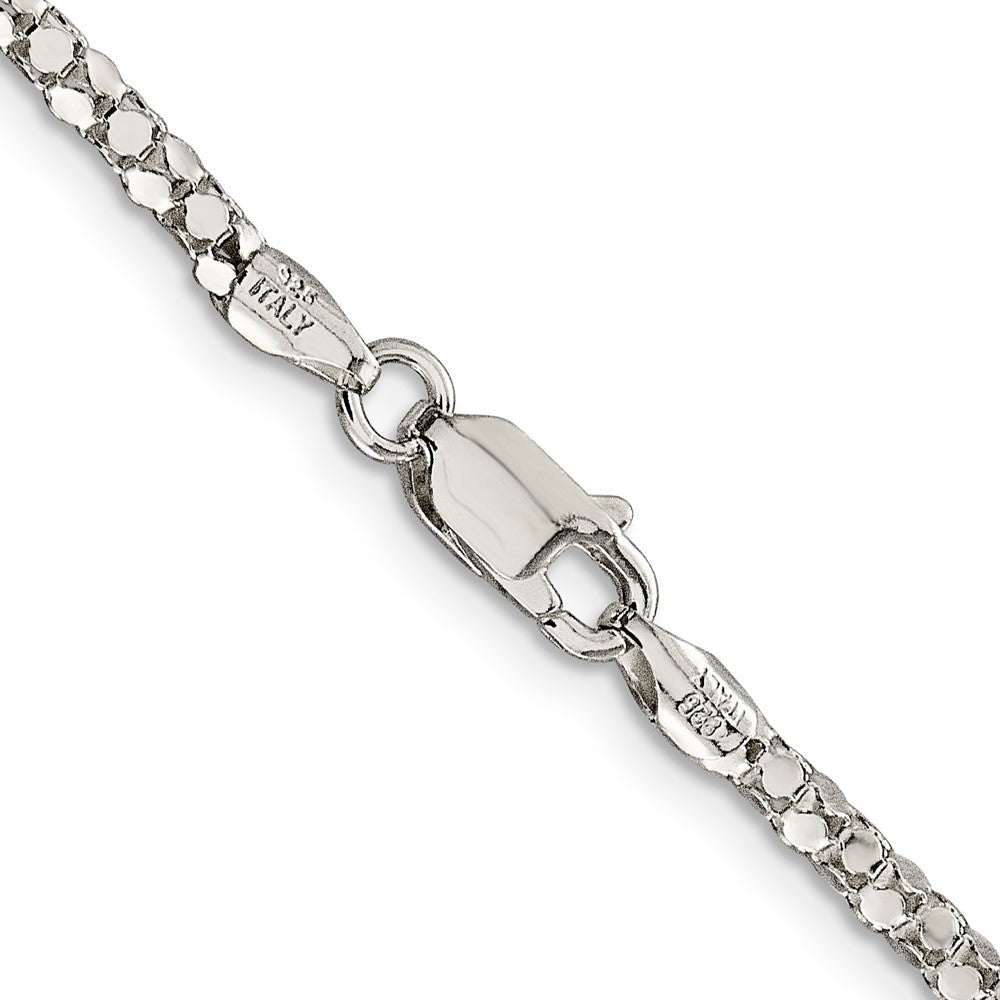 Sterlingsilber 2.5mm Popcorn Halskette