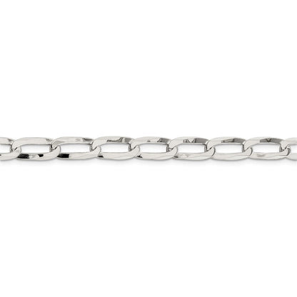 20 Zoll Sterlingsilber 7.15mm Länglich Offen Glieder Kette
