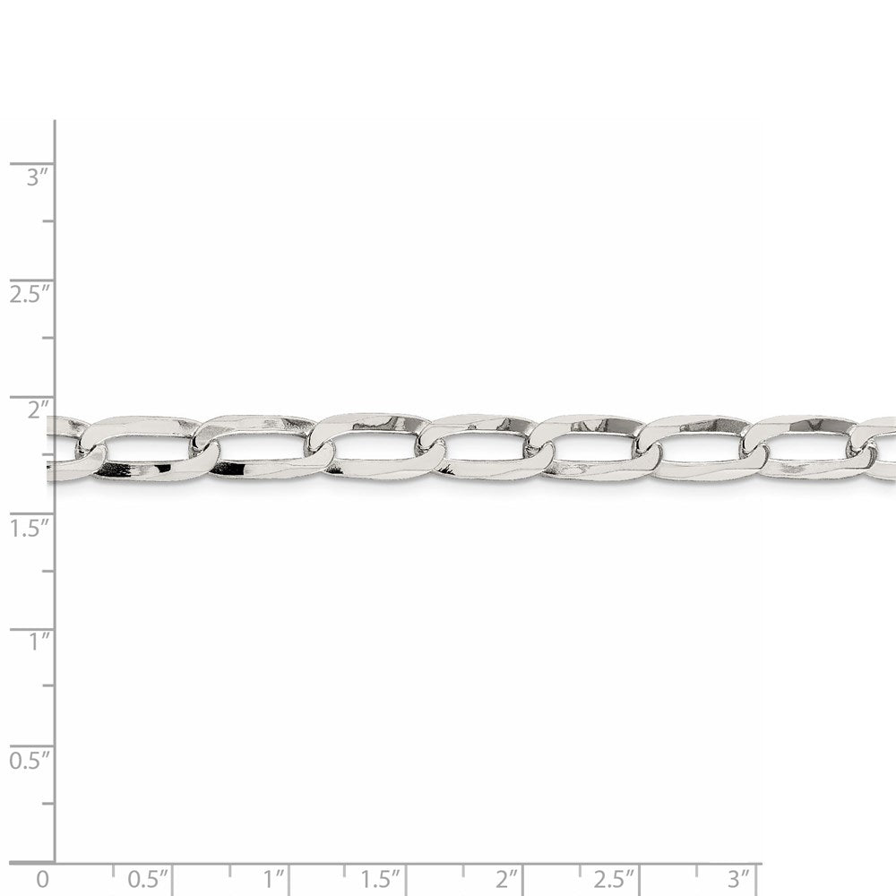 20 Zoll Sterlingsilber 7.15mm Länglich Offen Glieder Kette