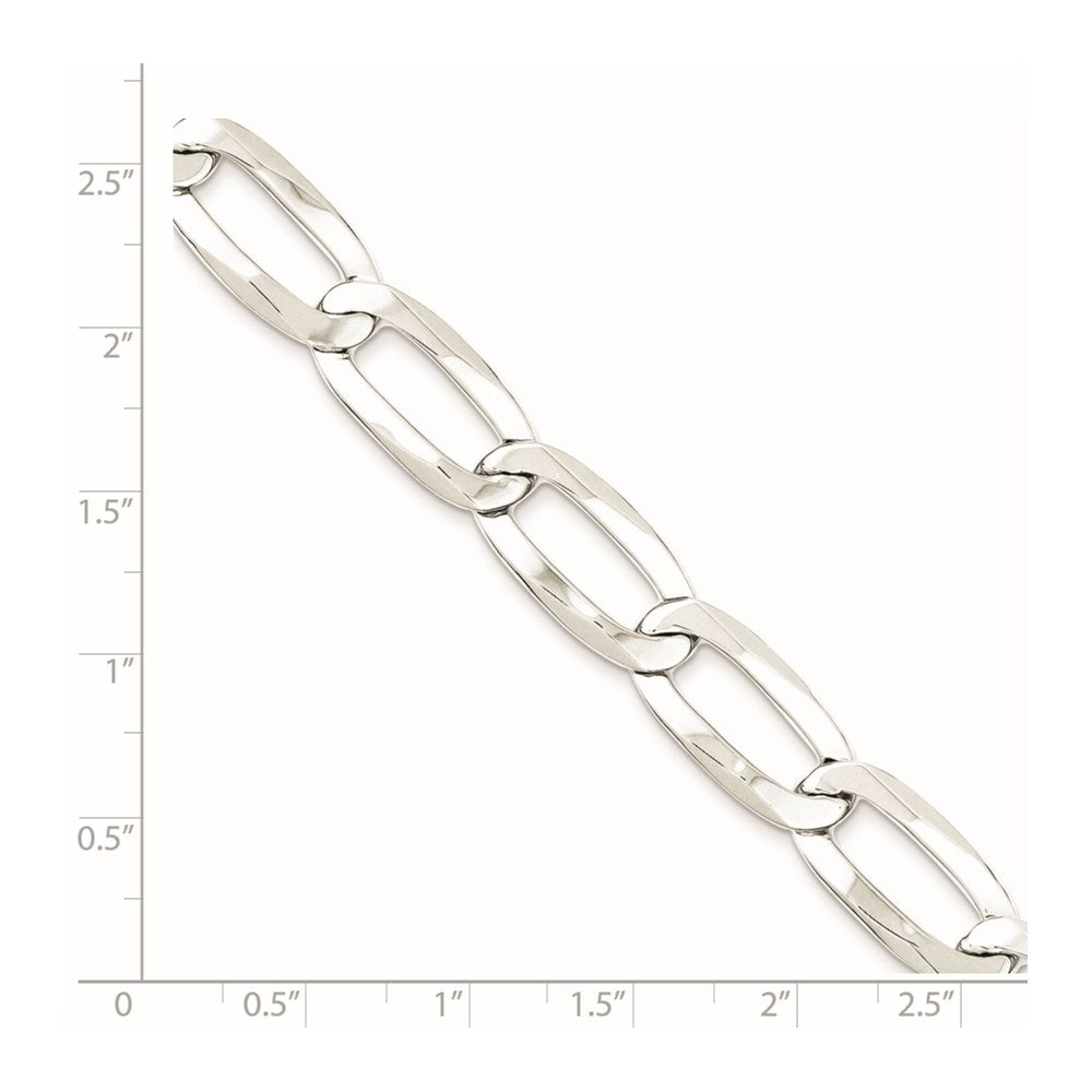 Sterlingsilber 10.25mm Länglich Offen Glieder Halskette