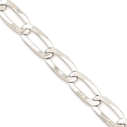 Sterlingsilber 10.25mm Länglich Offen Glieder Halskette