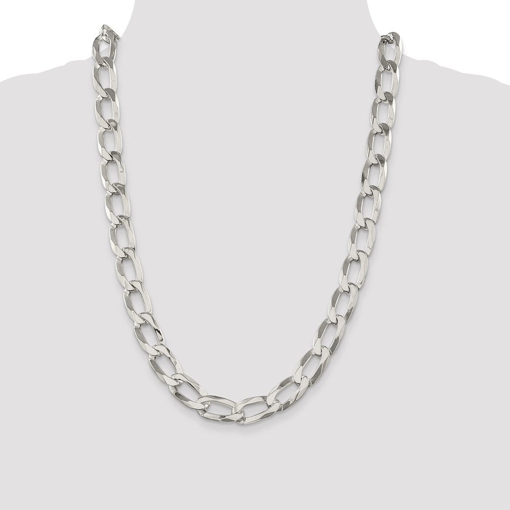 Sterlingsilber 12.35mm Länglich Offen Glieder Halskette