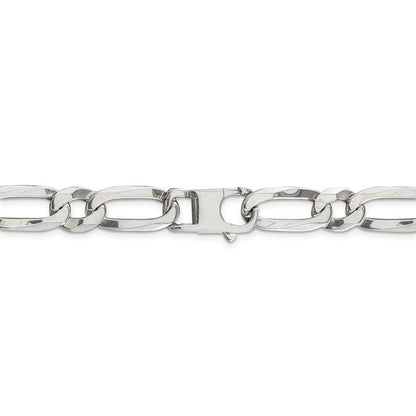 22 Zoll Sterlingsilber 10mm Länglich 1+1 Offen Glieder Kette