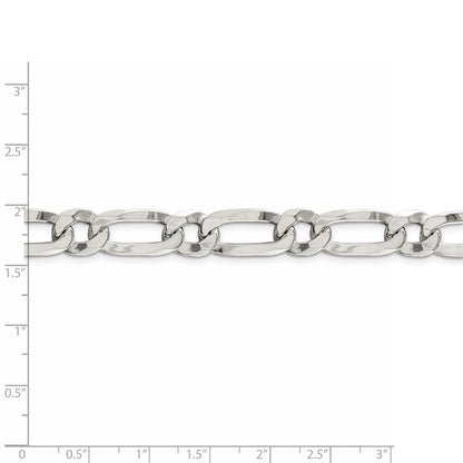 22 Zoll Sterlingsilber 10mm Länglich 1+1 Offen Glieder Kette