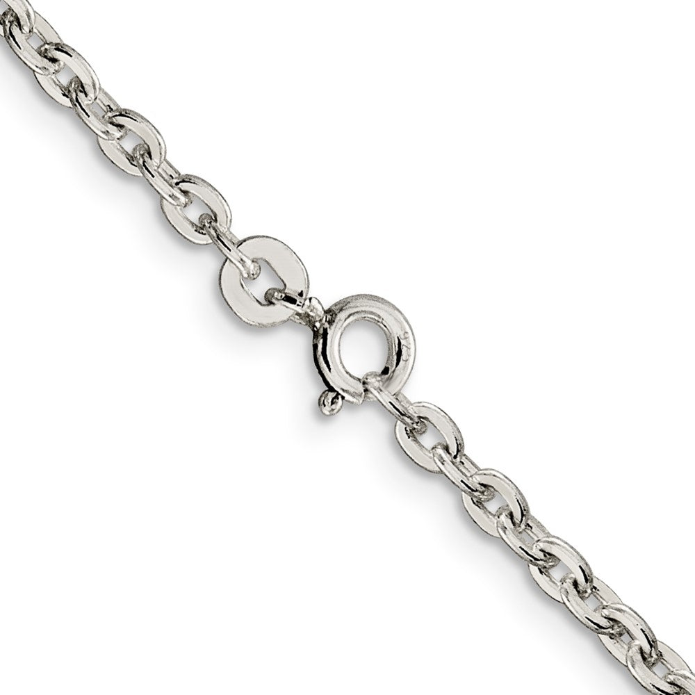 Sterlingsilber 2.75mm Flach Glieder Ankerkette Halskette