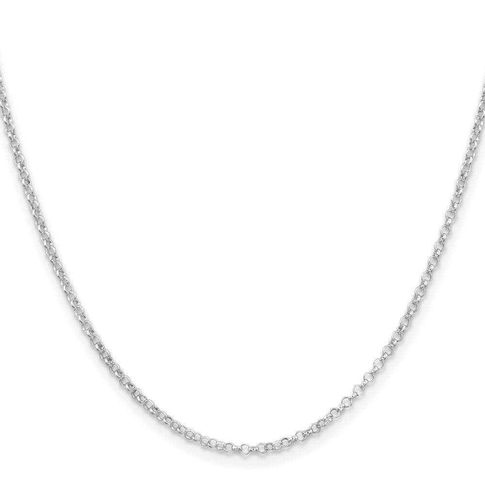 Sterlingsilber Rhodiniert 2mm Erbs Halskette