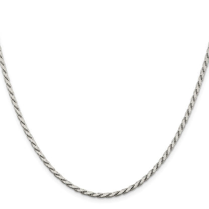 Sterlingsilber 2.5mm Flach Kordel Halskette