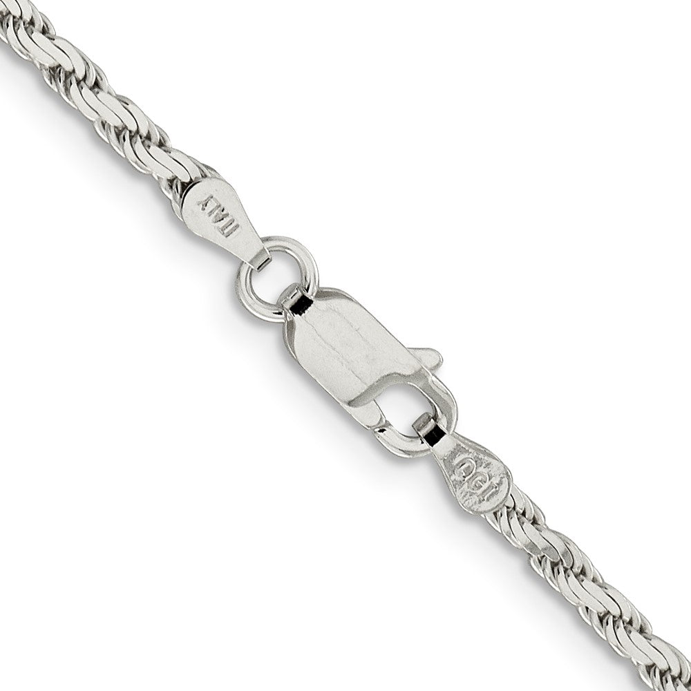 Sterlingsilber 2.5mm Flach Kordel Halskette