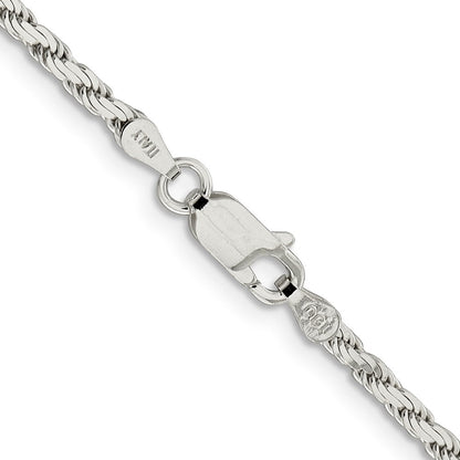 Sterlingsilber 2.5mm Flach Kordel Halskette