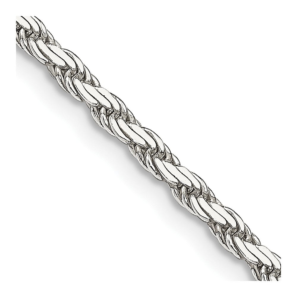 Sterlingsilber 2.5mm Flach Kordel Halskette