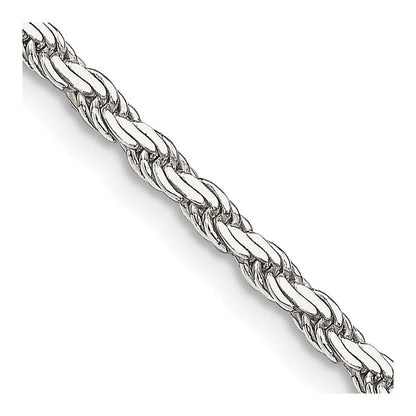 Sterlingsilber 2.5mm Flach Kordel Halskette