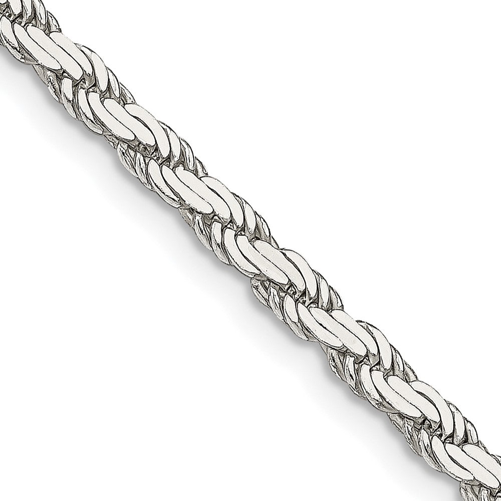 Sterlingsilber 3.1mm Flach Kordel Halskette