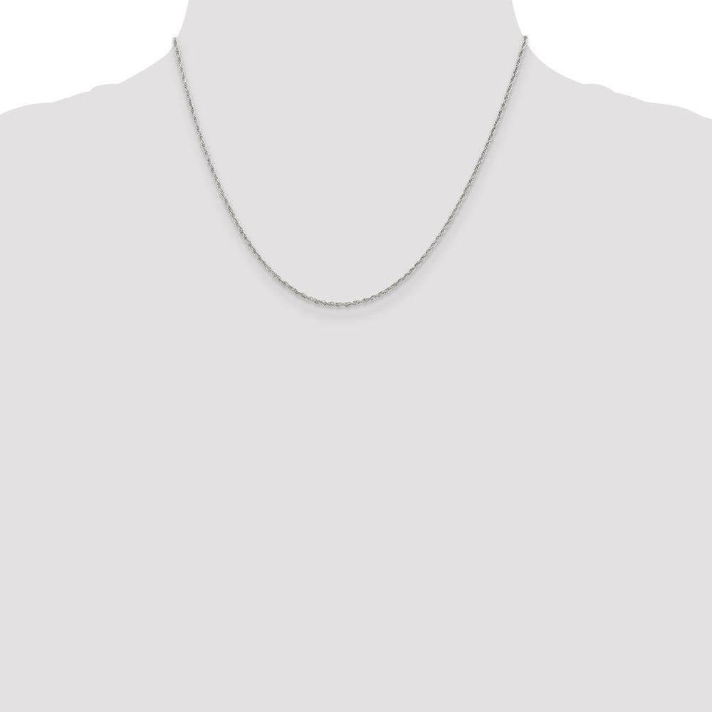 18 Zoll Sterlingsilber 1.6mm Loose Kordel Kette mit 2 Zoll Verlängerung.