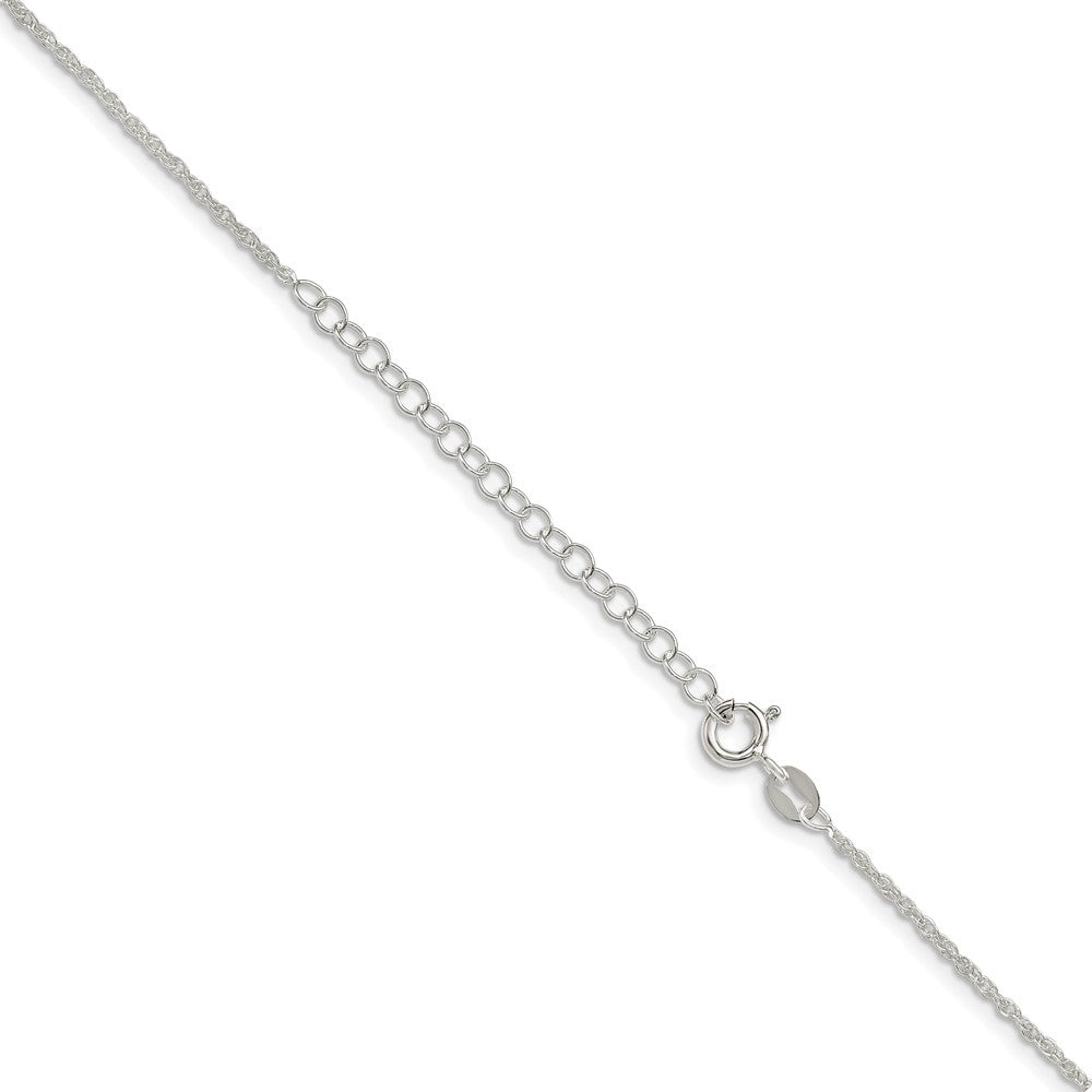 18 Zoll Sterlingsilber 1.6mm Loose Kordel Kette mit 2 Zoll Verlängerung.