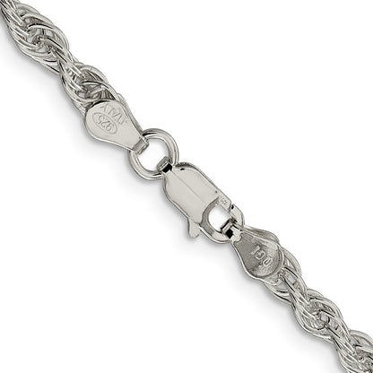 Sterlingsilber 3.8mm Loose Kordel Halskette
