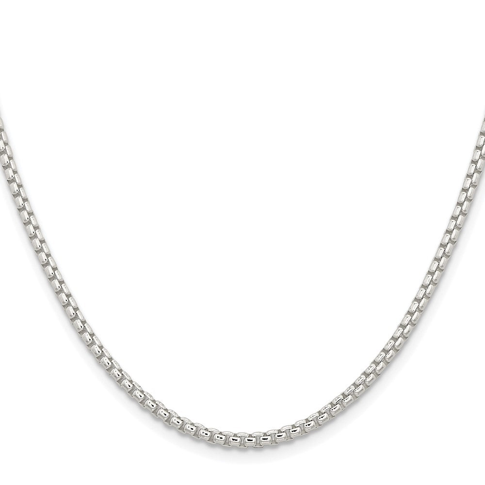 Sterlingsilber Rhodiniert 2.6mm Rund Venezianer Kette