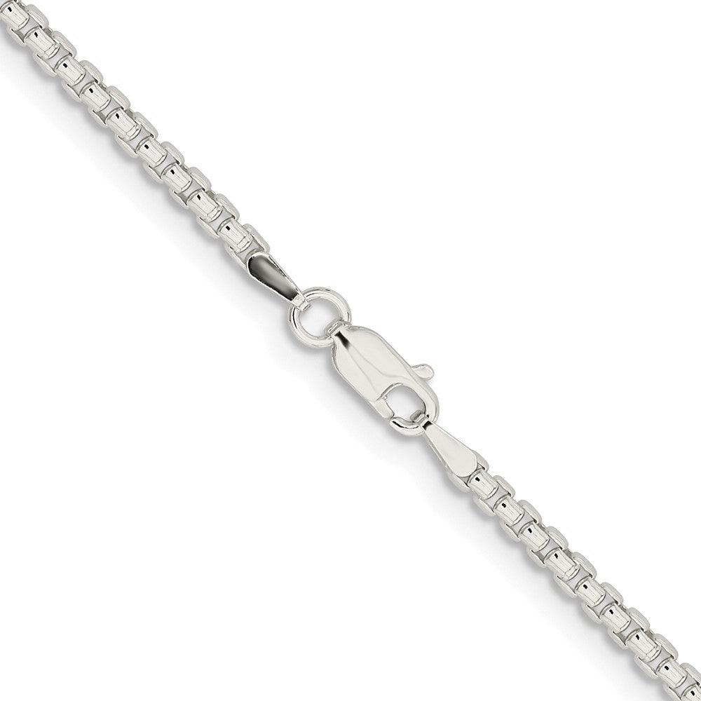 Sterlingsilber Rhodiniert 2.6mm Rund Venezianer Kette