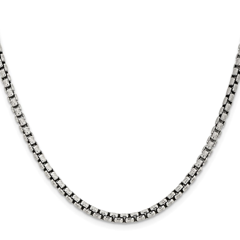Sterlingsilber Antikisiert 3.6mm Rund Venezianer Halskette