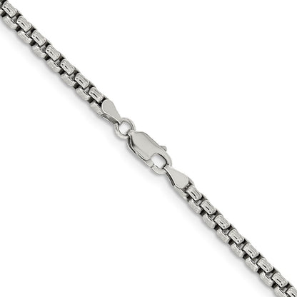Sterlingsilber Antikisiert 3.6mm Rund Venezianer Halskette
