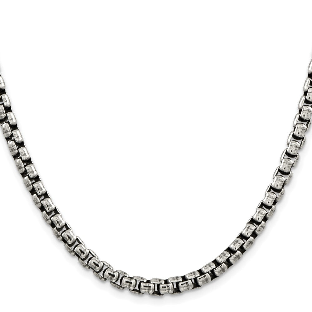 Sterlingsilber Antikisiert 5.2mm Rund Venezianer Halskette