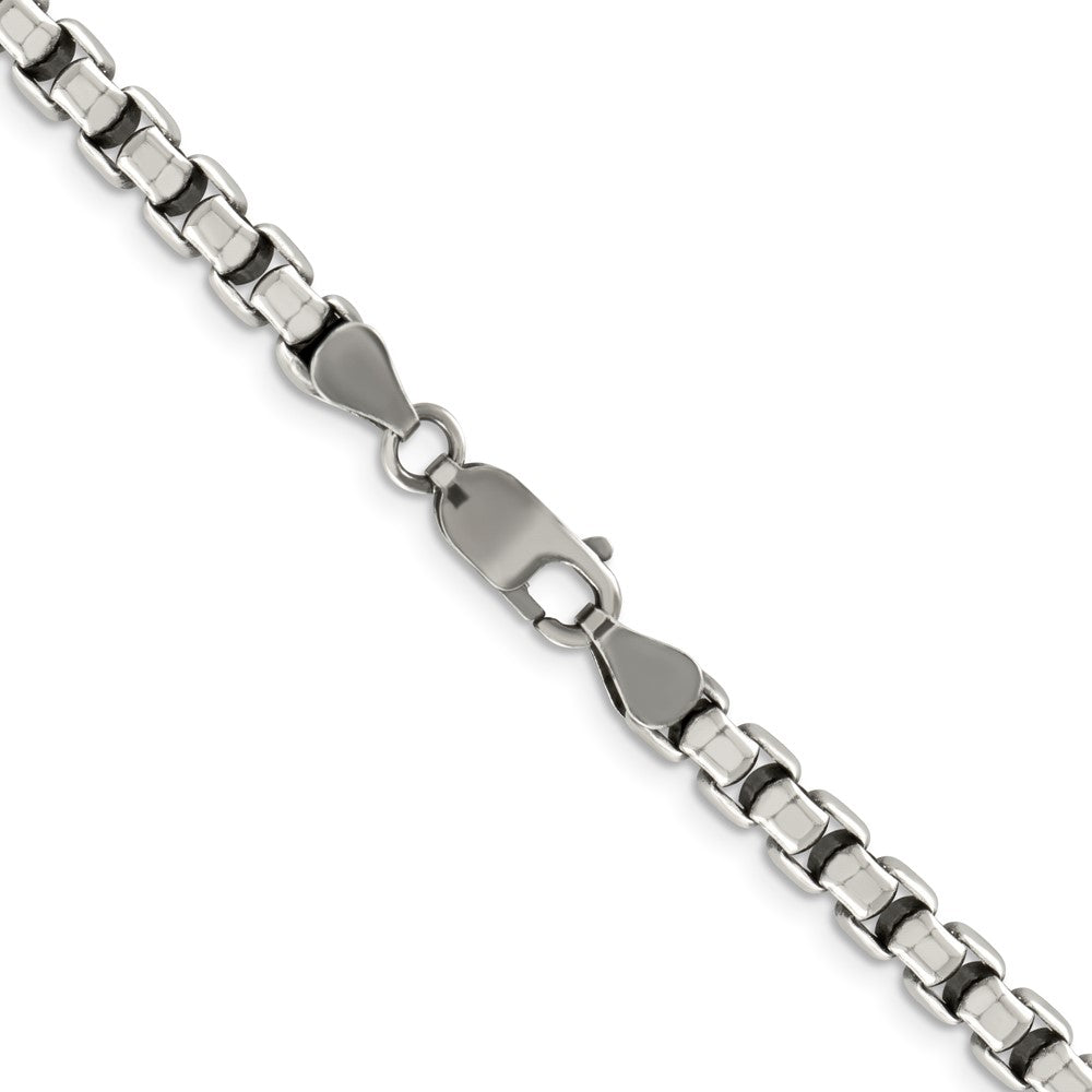 Sterlingsilber Antikisiert 5.2mm Rund Venezianer Halskette