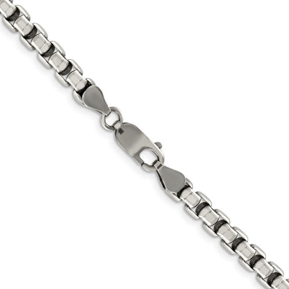 Sterlingsilber Antikisiert 5.2mm Rund Venezianer Halskette
