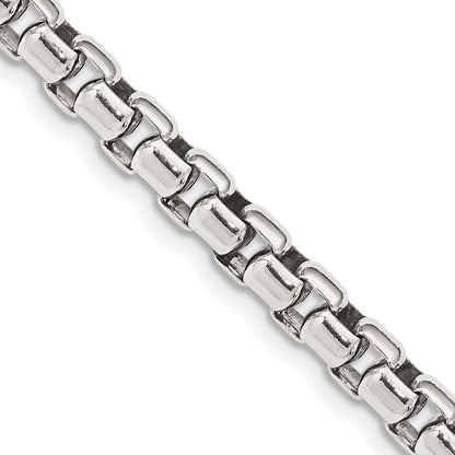 Sterlingsilber Antikisiert 5.2mm Rund Venezianer Halskette