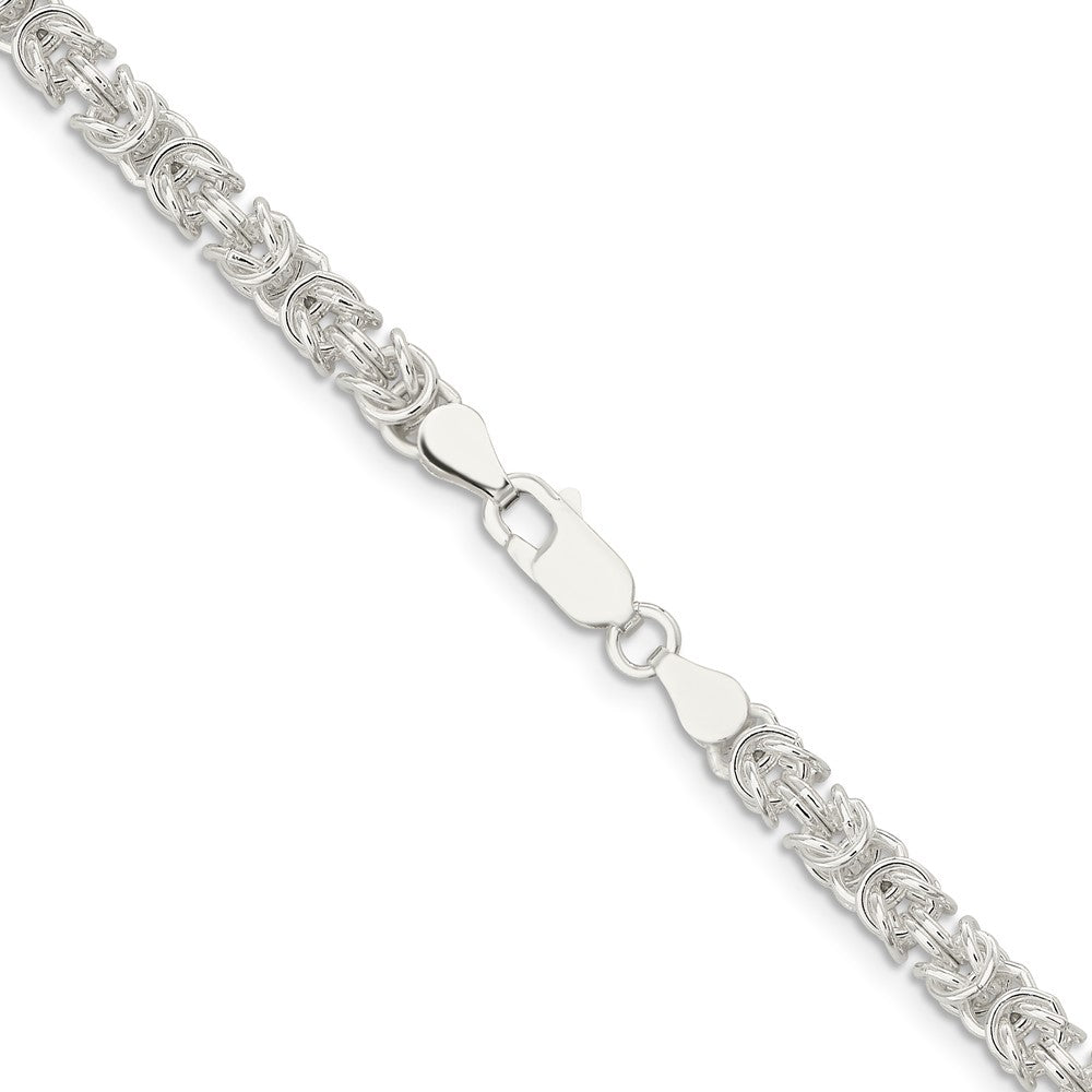 Sterlingsilber 4.75mm Abgerundet Byzantiner Halskette