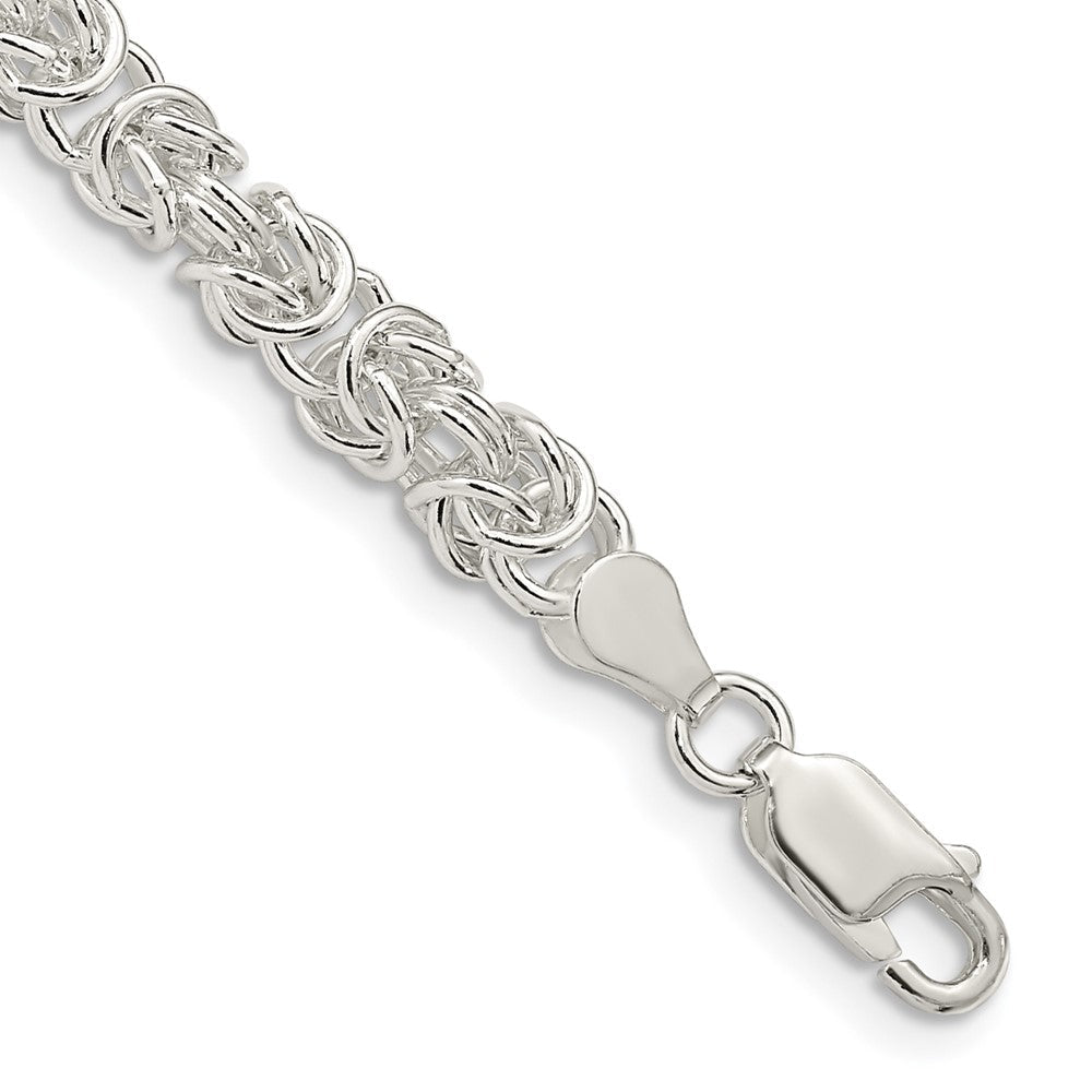 Sterlingsilber 4.75mm Abgerundet Byzantiner Gliederarmband
