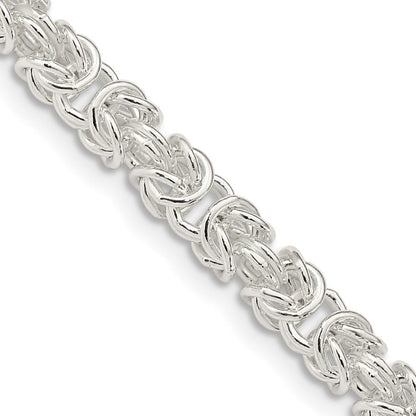 Sterlingsilber 4.75mm Abgerundet Byzantiner Halskette