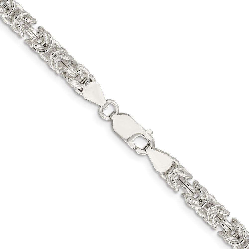 Sterlingsilber 5.5mm Abgerundet Byzantiner Halskette
