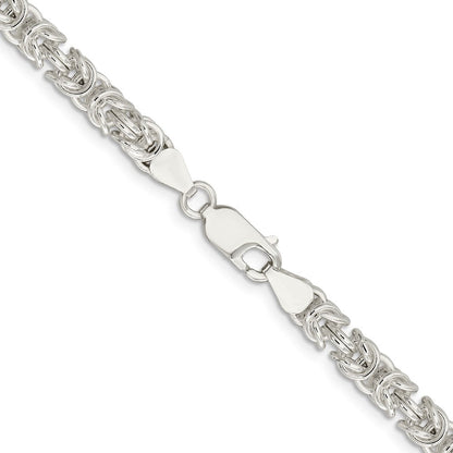 Sterlingsilber 5.5mm Abgerundet Byzantiner Halskette