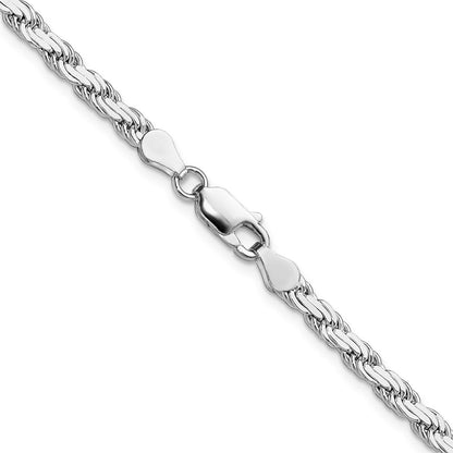 Sterlingsilber 3.65mm Flach Kordel Halskette