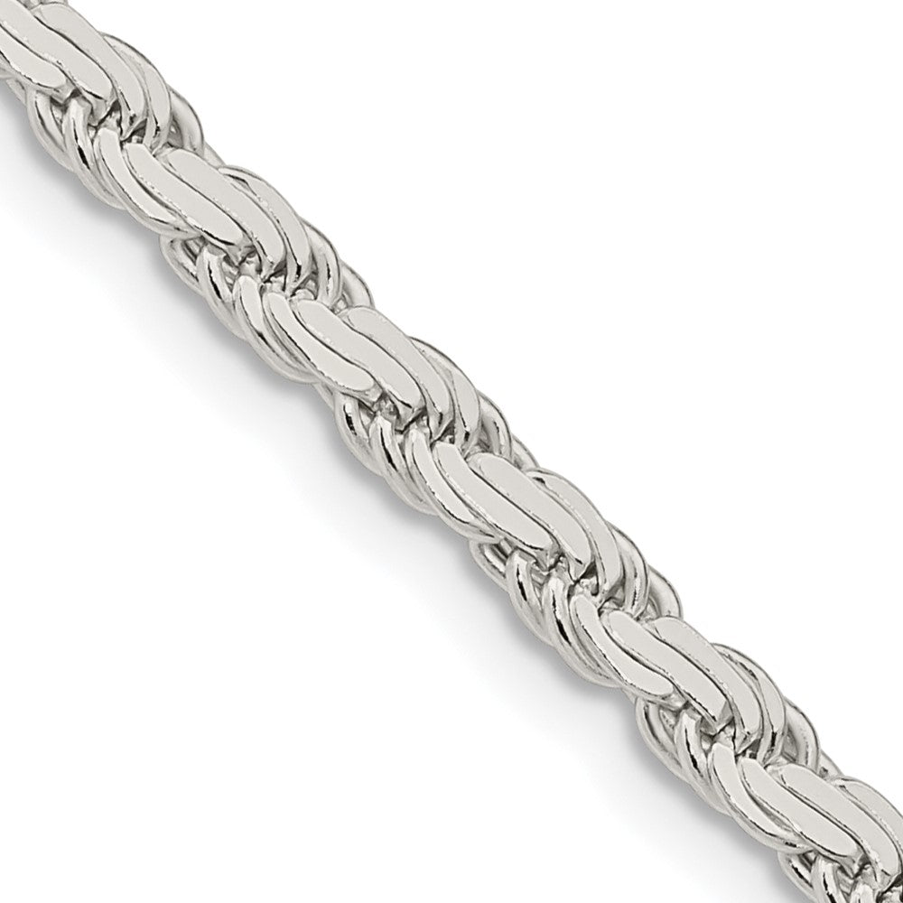 Sterlingsilber 3.65mm Flach Kordel Halskette