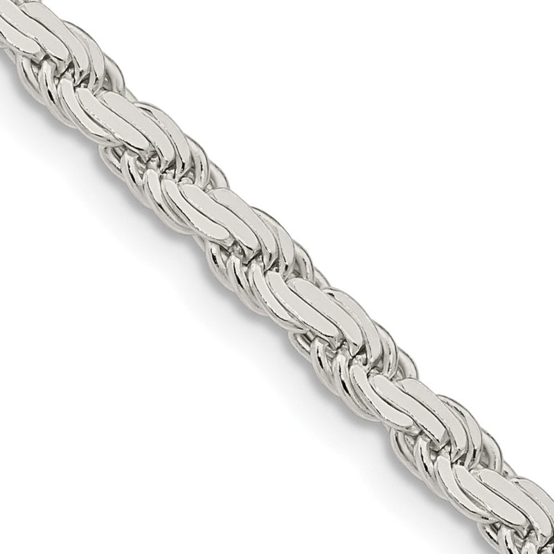 Sterlingsilber 3.65mm Flach Kordel Halskette