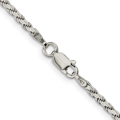 Sterlingsilber 2.25mm Flach Kordel Halskette