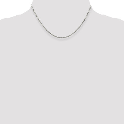 Sterlingsilber 2.25mm Flach Kordel Halskette