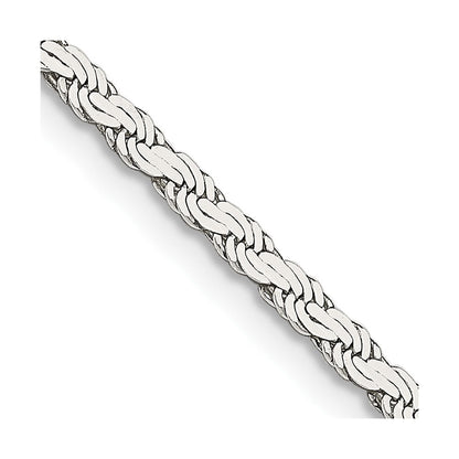 Sterlingsilber 2.25mm Flach Kordel Halskette