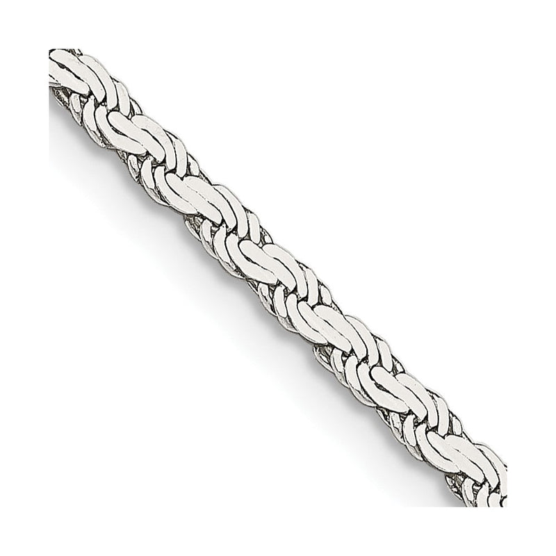 Sterlingsilber 2.25mm Flach Kordel Halskette