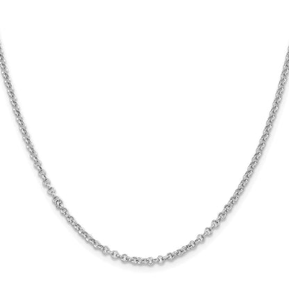 Sterlingsilber Rhodiniert 2.8mm Erbs Halskette